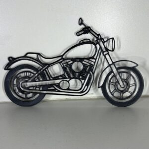 motorbike silhouette wall frame display