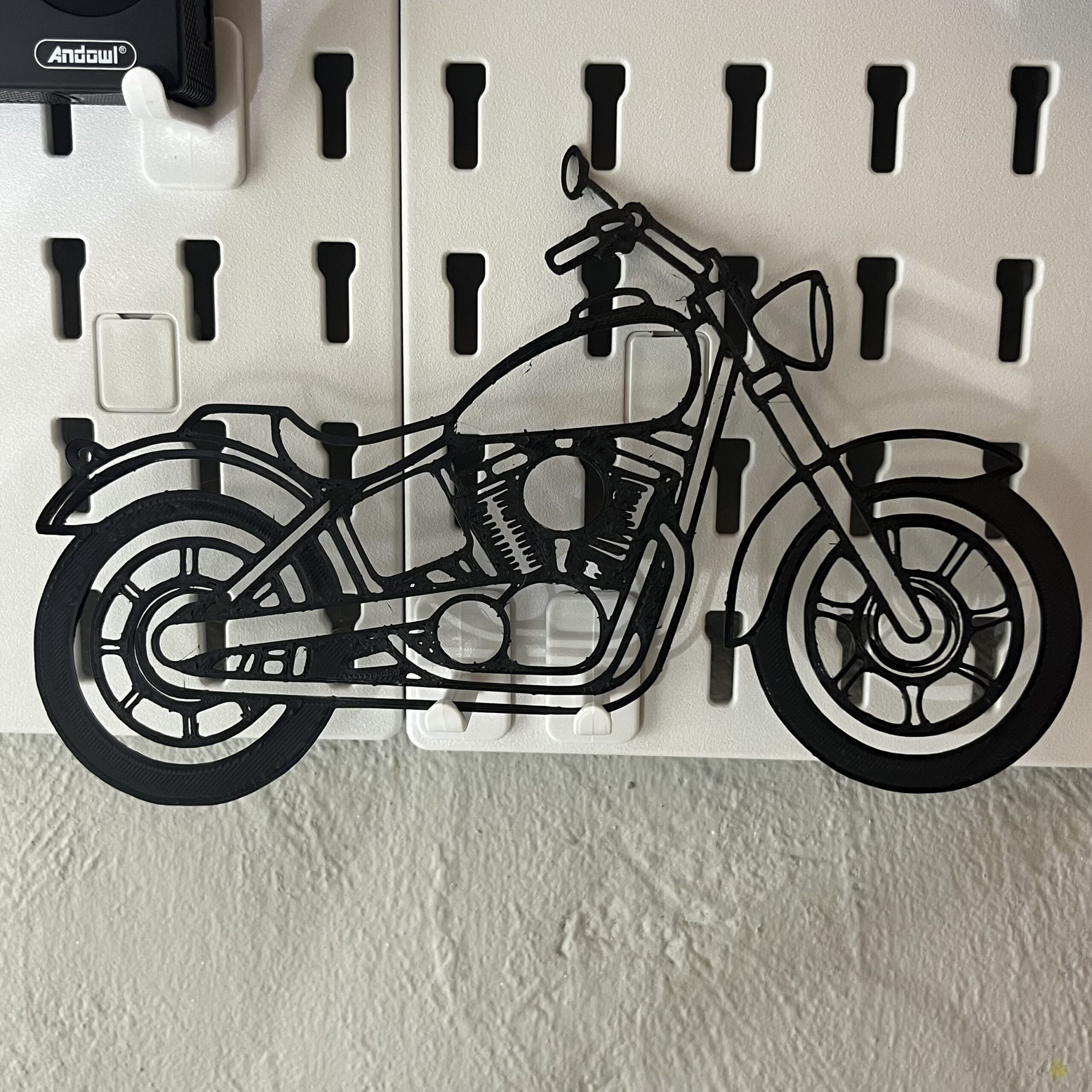motorbike silhouette wall frame display